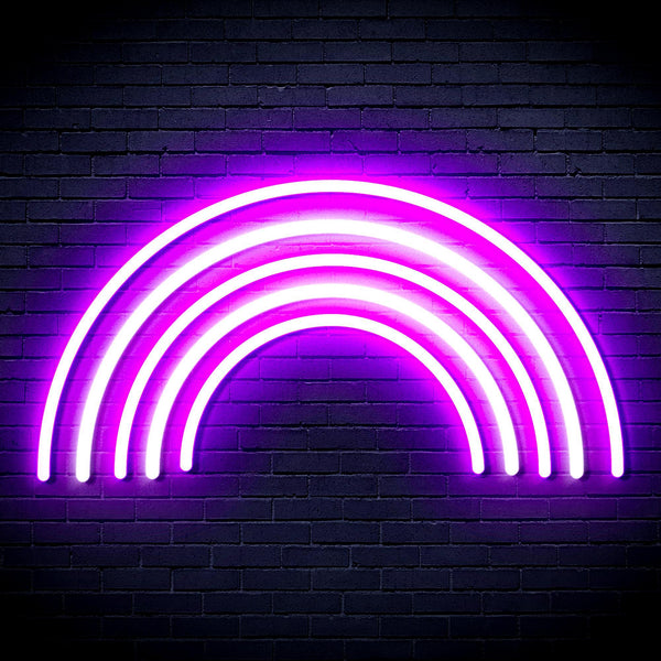 ADVPRO Rainbow Ultra-Bright LED Neon Sign fnu0252 - White & Purple