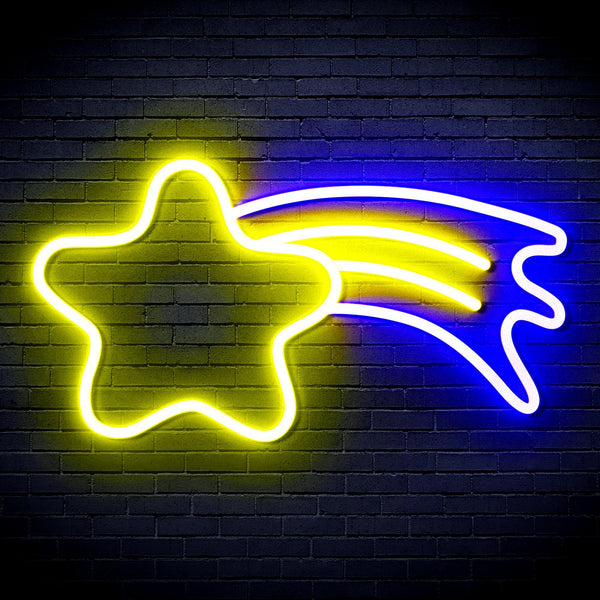 ADVPRO Meteor Ultra-Bright LED Neon Sign fnu0254 - Blue & Yellow