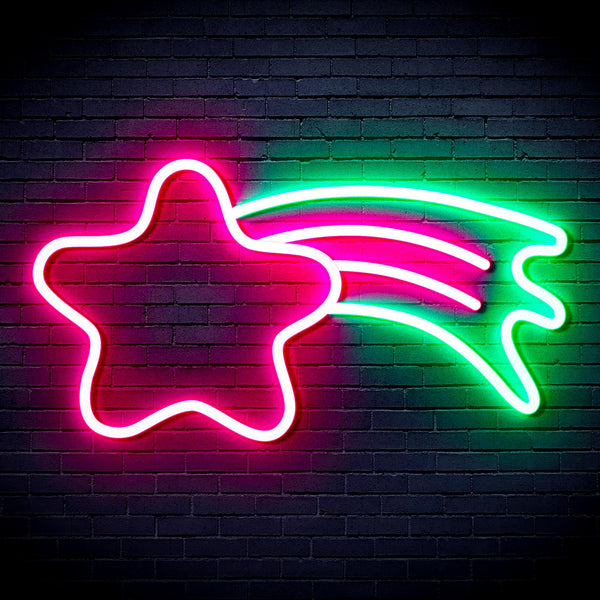 ADVPRO Meteor Ultra-Bright LED Neon Sign fnu0254 - Green & Pink