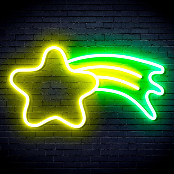 ADVPRO Meteor Ultra-Bright LED Neon Sign fnu0254 - Green & Yellow