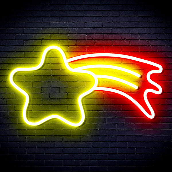 ADVPRO Meteor Ultra-Bright LED Neon Sign fnu0254 - Red & Yellow