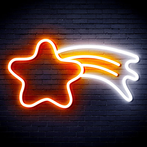 ADVPRO Meteor Ultra-Bright LED Neon Sign fnu0254 - White & Orange