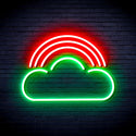 ADVPRO Cloud with Rainbow Ultra-Bright LED Neon Sign fnu0255 - Green & Red