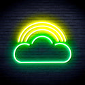 ADVPRO Cloud with Rainbow Ultra-Bright LED Neon Sign fnu0255 - Green & Yellow