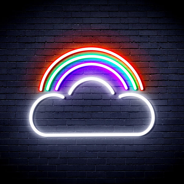 ADVPRO Cloud with Rainbow Ultra-Bright LED Neon Sign fnu0255 - Multi-Color 1