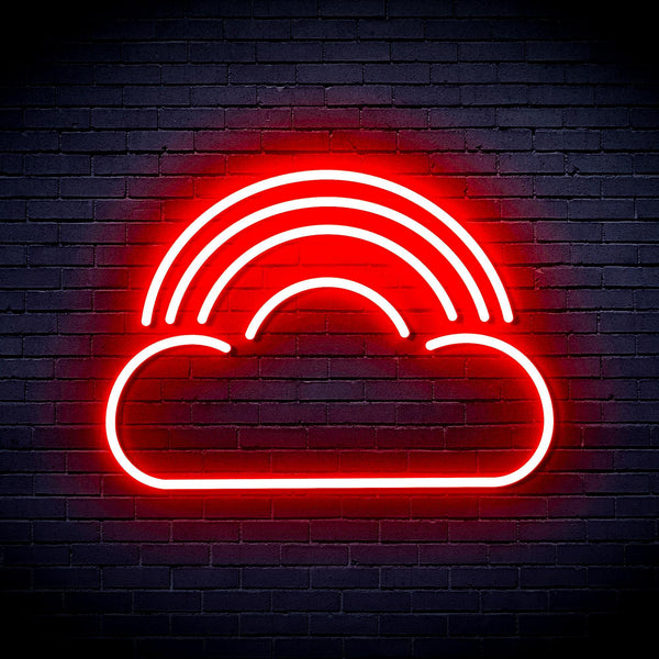 ADVPRO Cloud with Rainbow Ultra-Bright LED Neon Sign fnu0255 - Red
