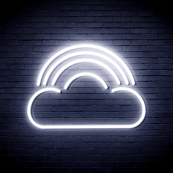 ADVPRO Cloud with Rainbow Ultra-Bright LED Neon Sign fnu0255 - White