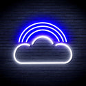 ADVPRO Cloud with Rainbow Ultra-Bright LED Neon Sign fnu0255 - White & Blue