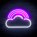 ADVPRO Cloud with Rainbow Ultra-Bright LED Neon Sign fnu0255 - White & Purple