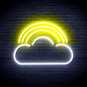ADVPRO Cloud with Rainbow Ultra-Bright LED Neon Sign fnu0255 - White & Yellow
