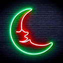 ADVPRO Moon with Face Ultra-Bright LED Neon Sign fnu0256 - Green & Red