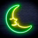 ADVPRO Moon with Face Ultra-Bright LED Neon Sign fnu0256 - Green & Yellow
