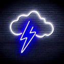 ADVPRO Cloud with Thunder Ultra-Bright LED Neon Sign fnu0258 - White & Blue