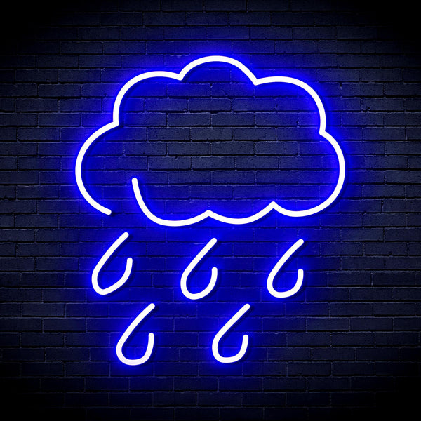 ADVPRO Raining Cloud Ultra-Bright LED Neon Sign fnu0259 - Blue