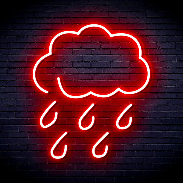 ADVPRO Raining Cloud Ultra-Bright LED Neon Sign fnu0259 - Red