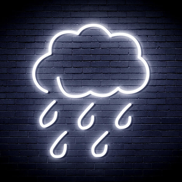 ADVPRO Raining Cloud Ultra-Bright LED Neon Sign fnu0259 - White