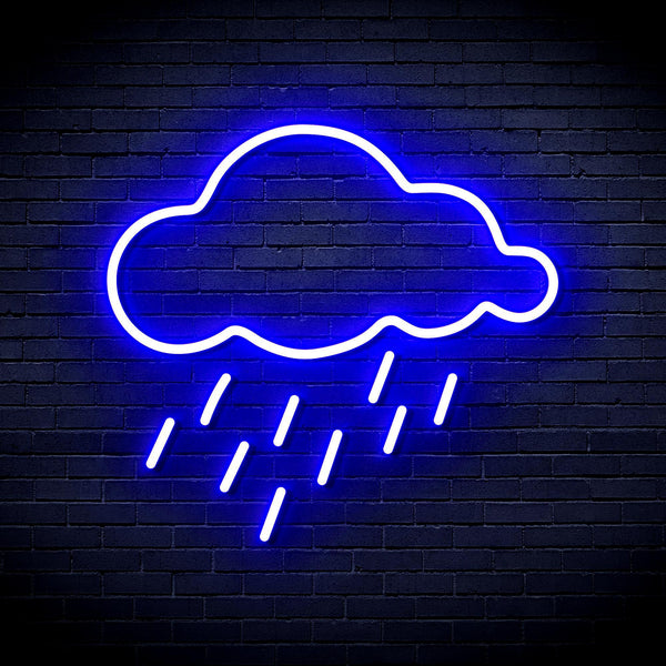 ADVPRO Raining Cloud Ultra-Bright LED Neon Sign fnu0260 - Blue