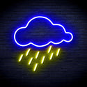 ADVPRO Raining Cloud Ultra-Bright LED Neon Sign fnu0260 - Blue & Yellow