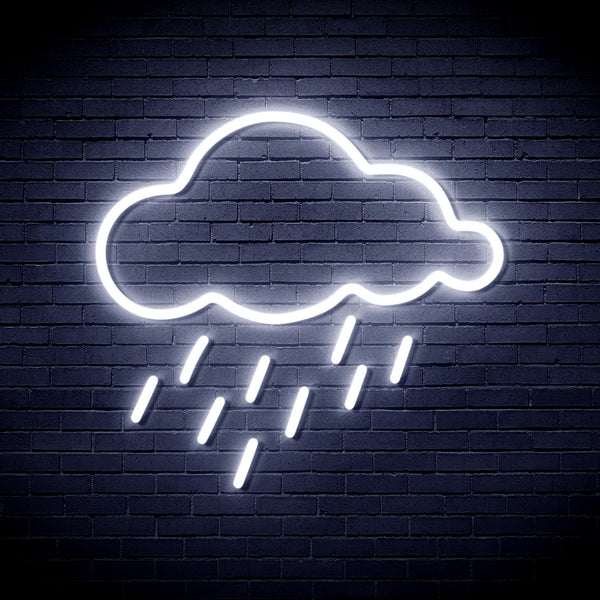 ADVPRO Raining Cloud Ultra-Bright LED Neon Sign fnu0260 - White