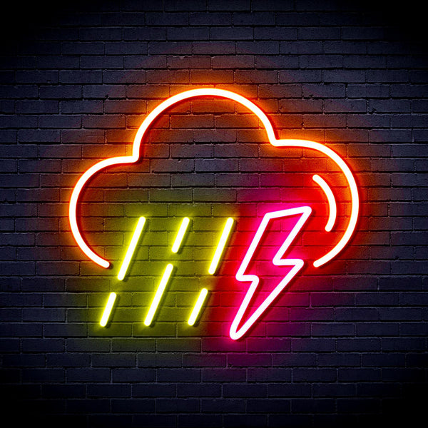 ADVPRO Raining Cloud with Thunder Ultra-Bright LED Neon Sign fnu0261 - Multi-Color 8