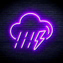 ADVPRO Raining Cloud with Thunder Ultra-Bright LED Neon Sign fnu0261 - Purple
