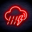ADVPRO Raining Cloud with Thunder Ultra-Bright LED Neon Sign fnu0261 - Red