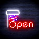 ADVPRO Open with Barber Pole Ultra-Bright LED Neon Sign fnu0263 - Multi-Color 1