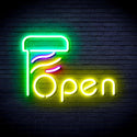 ADVPRO Open with Barber Pole Ultra-Bright LED Neon Sign fnu0263 - Multi-Color 3