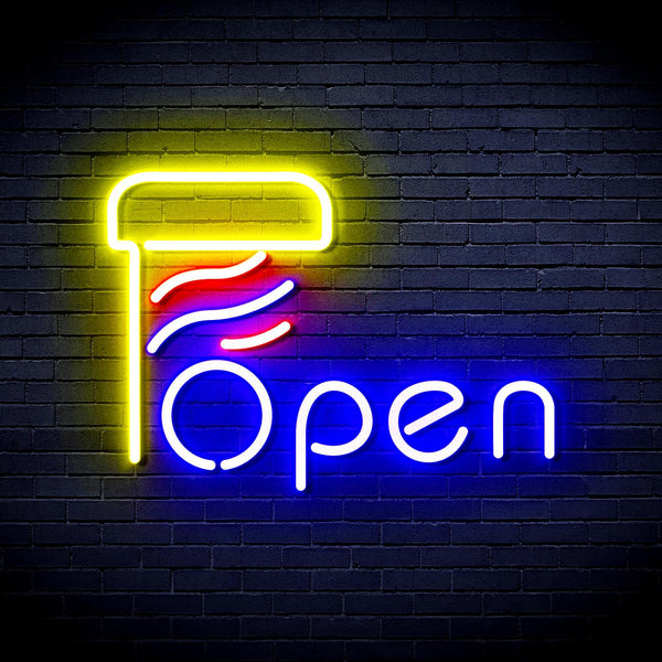 ADVPRO Open with Barber Pole Ultra-Bright LED Neon Sign fnu0263 - Multi-Color 5