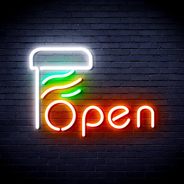 ADVPRO Open with Barber Pole Ultra-Bright LED Neon Sign fnu0263 - Multi-Color 6