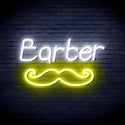 ADVPRO Barber with Moustache Ultra-Bright LED Neon Sign fnu0264 - White & Yellow