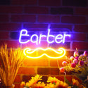 ADVPRO Barber with Moustache Ultra-Bright LED Neon Sign fnu0264