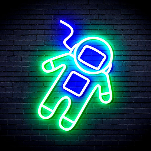 ADVPRO Astronaut Ultra-Bright LED Neon Sign fnu0265 - Green & Blue