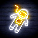 ADVPRO Astronaut Ultra-Bright LED Neon Sign fnu0265 - White & Golden Yellow