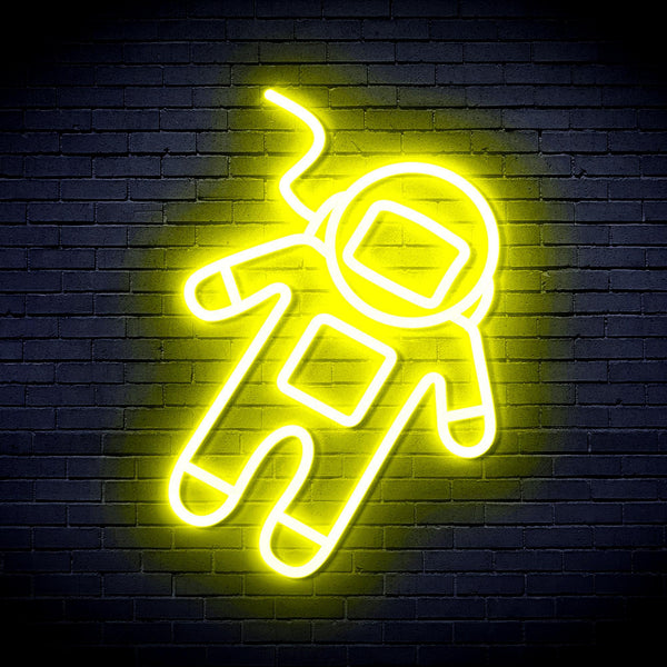 ADVPRO Astronaut Ultra-Bright LED Neon Sign fnu0265 - Yellow
