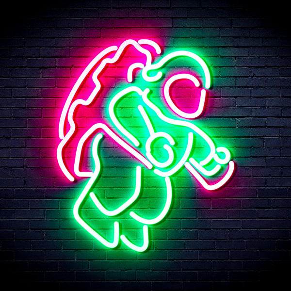 ADVPRO Astronaut Ultra-Bright LED Neon Sign fnu0266 - Green & Pink