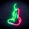ADVPRO Lady Back Shape Ultra-Bright LED Neon Sign fnu0267 - Green & Pink