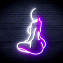 ADVPRO Lady Back Shape Ultra-Bright LED Neon Sign fnu0267 - White & Purple