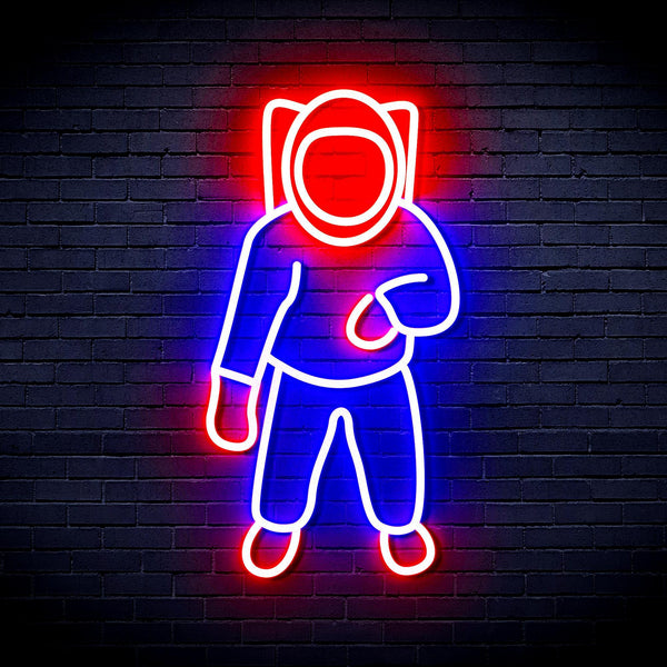 ADVPRO Astronaut Ultra-Bright LED Neon Sign fnu0268 - Blue & Red