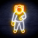 ADVPRO Astronaut Ultra-Bright LED Neon Sign fnu0268 - White & Golden Yellow