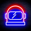 ADVPRO Astronaut Helmet Ultra-Bright LED Neon Sign fnu0269 - Blue & Red