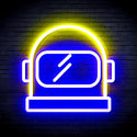ADVPRO Astronaut Helmet Ultra-Bright LED Neon Sign fnu0269 - Blue & Yellow