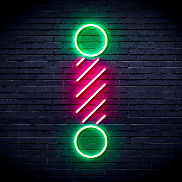 ADVPRO Barber Pole Ultra-Bright LED Neon Sign fnu0271 - Green & Pink