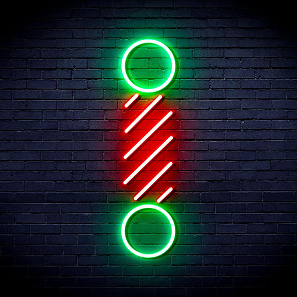 ADVPRO Barber Pole Ultra-Bright LED Neon Sign fnu0271 - Green & Red