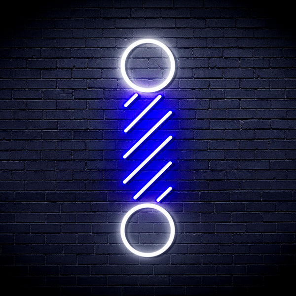 ADVPRO Barber Pole Ultra-Bright LED Neon Sign fnu0271 - White & Blue