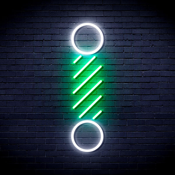 ADVPRO Barber Pole Ultra-Bright LED Neon Sign fnu0271 - White & Green