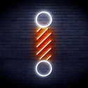 ADVPRO Barber Pole Ultra-Bright LED Neon Sign fnu0271 - White & Orange