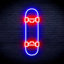 ADVPRO Skateboard Ultra-Bright LED Neon Sign fnu0272 - Blue & Red