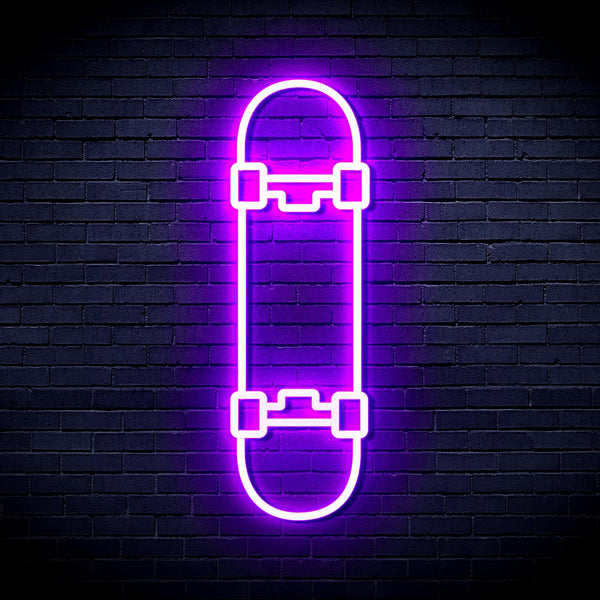 ADVPRO Skateboard Ultra-Bright LED Neon Sign fnu0272 - Purple