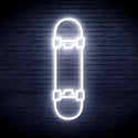ADVPRO Skateboard Ultra-Bright LED Neon Sign fnu0272 - White